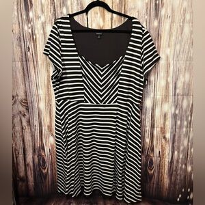 Torrid Black & White Striped Dress